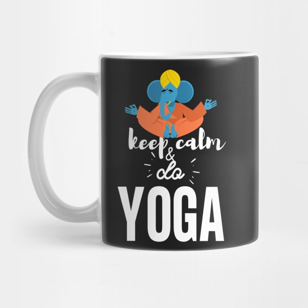 Yoga Elephant - Keep Calm and do Yoga by yassinebd